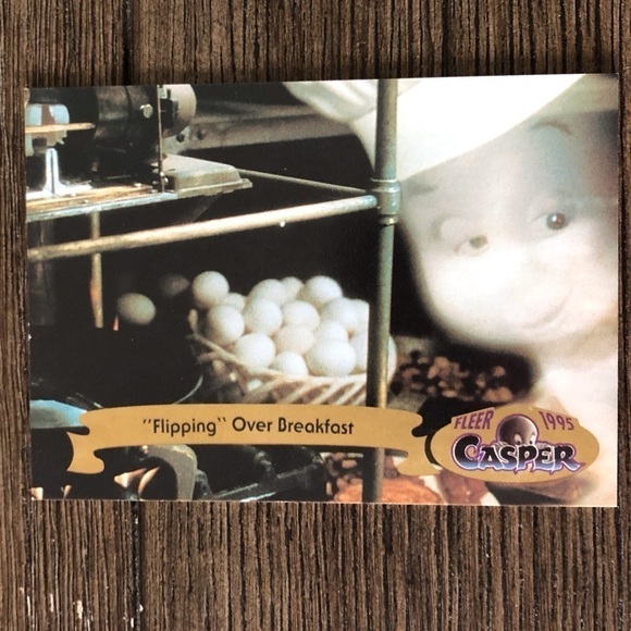 Fleer 1995 Casper trading card: “Flipping” Over Breakfast #42 - Picture 1 of 2